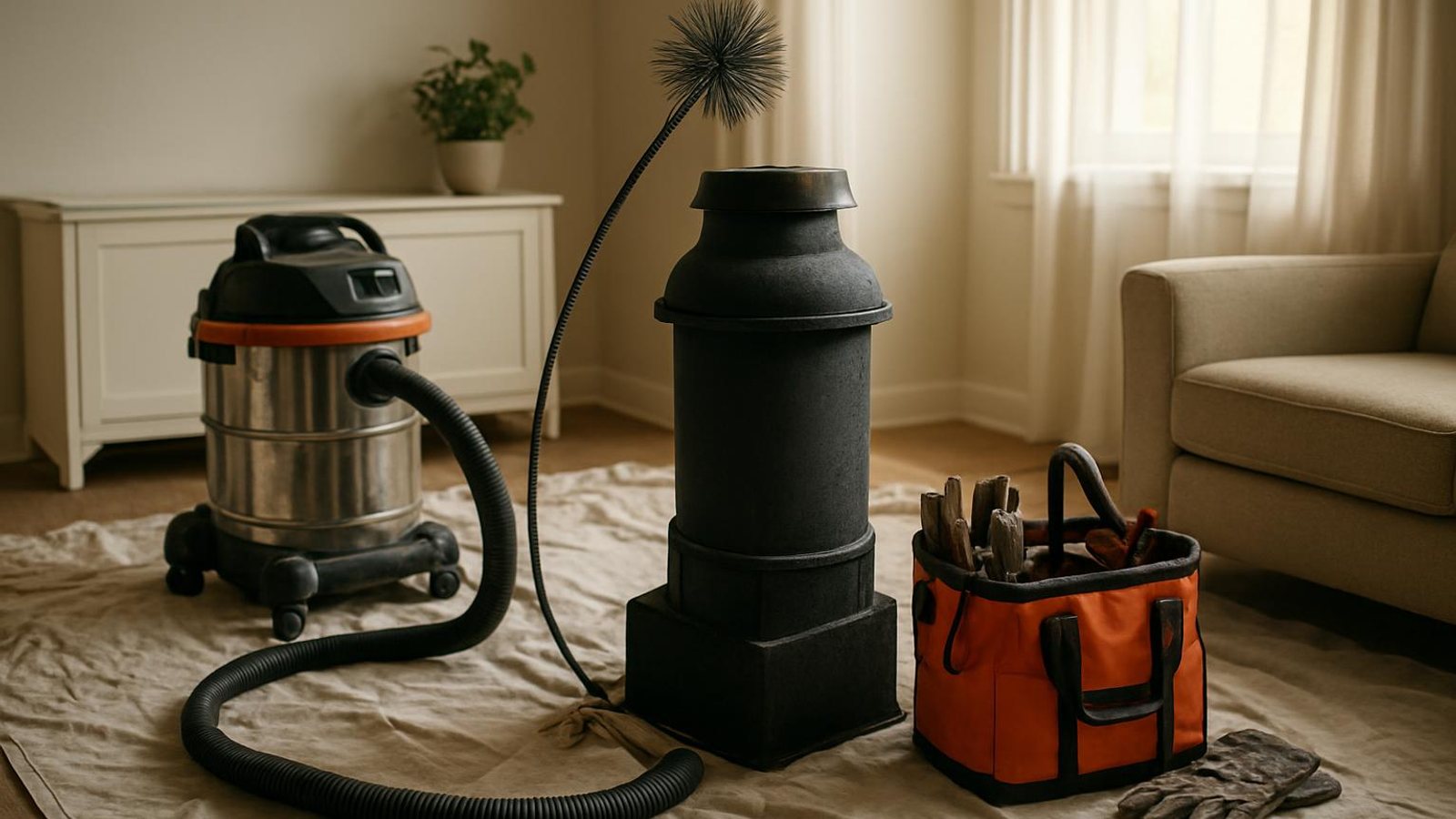 Practical chimney sweep & inspection in Abington